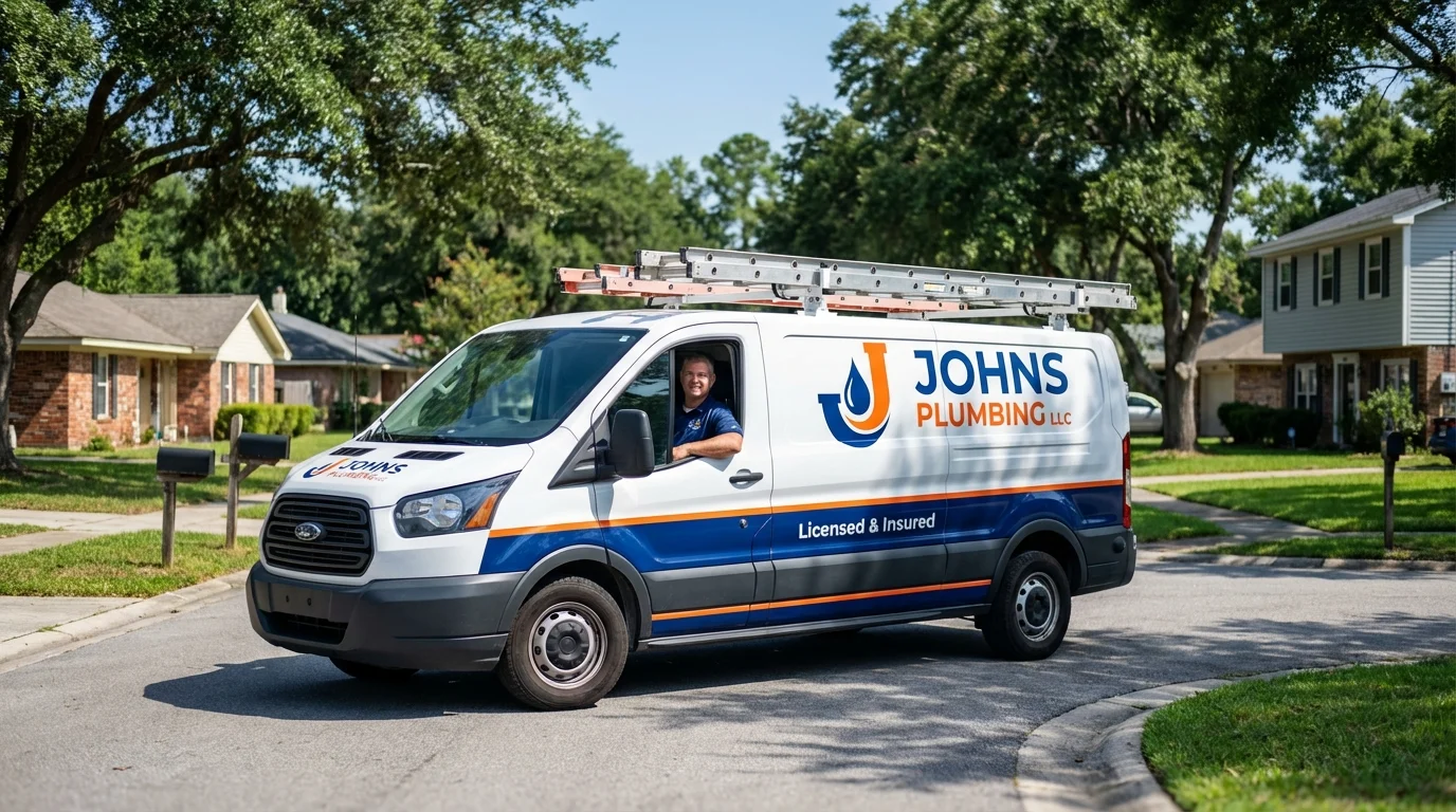 Johns Plumbing LLC service van in Byers, CO