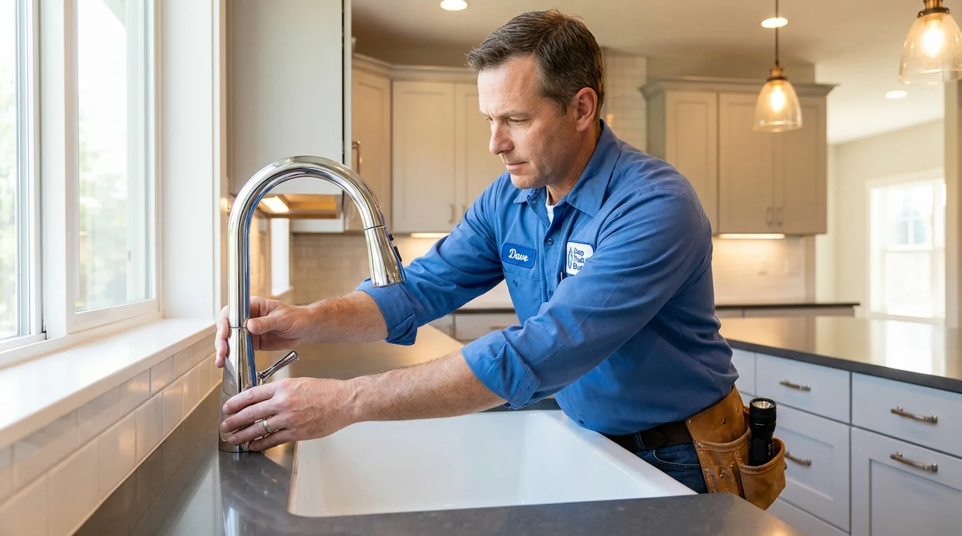 Kitchen faucet installation by Johns Plumbing LLC in Byers