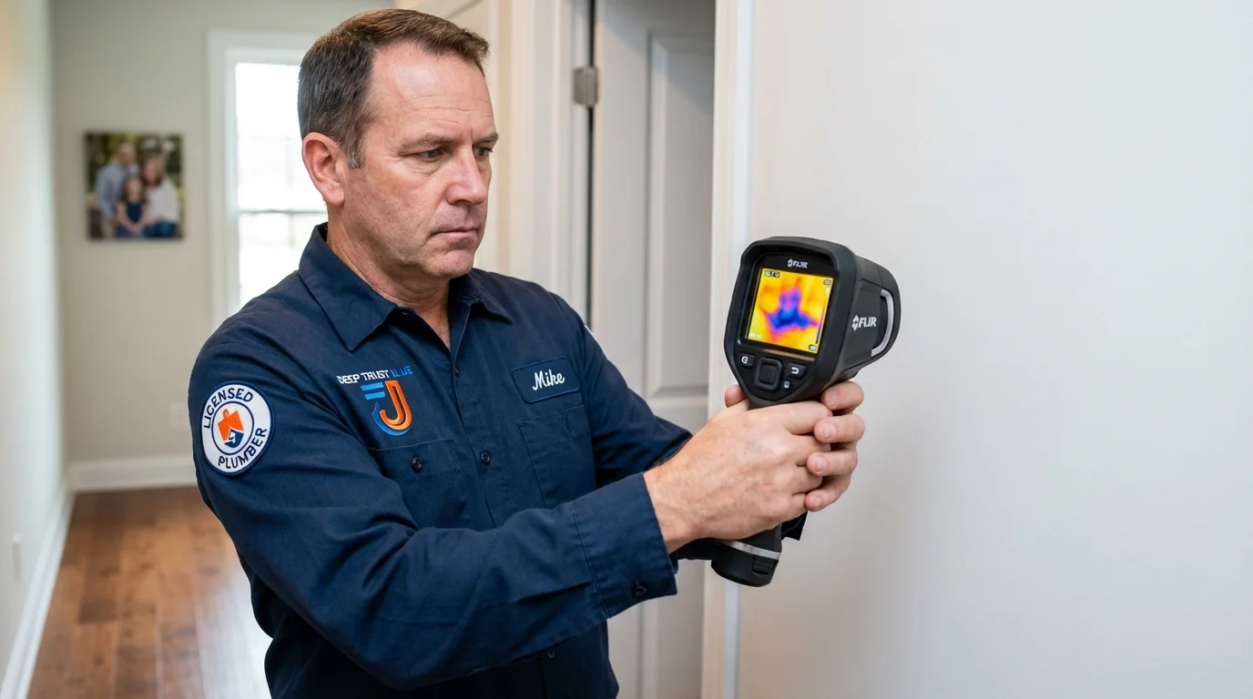 Thermal imaging leak detection by Johns Plumbing LLC in Byers
